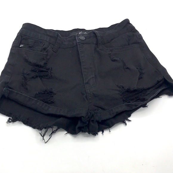 Black Denim Shorts - Picture 13 of 14